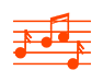 Escuela de Música Minueto 7 ícono de notas